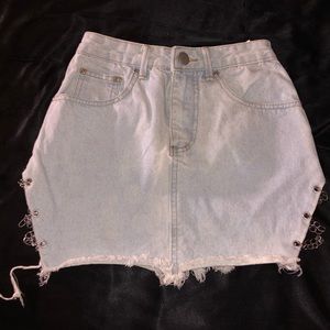 Pretty Little Thing Jean Skirt